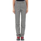 Calvin Klein 205w39nyc Women's Houndstooth Wool Trousers-gray