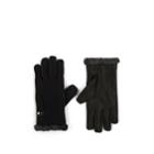 Barneys New York Men's Faux-fur-lined Nylon & Leather Gloves - Black