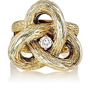 Mahnaz Collection Women's Vintage Knot Ring-gold
