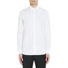 Prada Men's Cotton-blend Poplin Slim Shirt-white