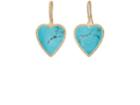 Jennifer Meyer Women's Turquoise-inlay & Diamond Heart Earrings