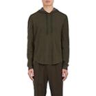 Vince. Men's Double-faced Cotton-wool Hoodie-olive