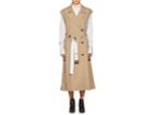 Derek Lam Women's Belted Cotton Sleeveless Double-breasted Trench Coat
