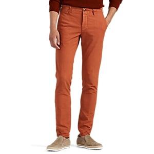 Incotex Men's Cotton Slim Trousers - Rust