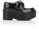 Clergerie Women's Calypso Leather Double-buckle Platform Oxfords