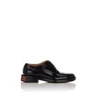 Maison Margiela Men's Sliced-heel Spazzolato Leather Balmorals-black