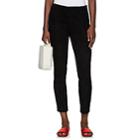 The Row Women's Cosso Skinny Suede Pants-black