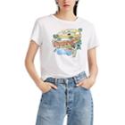Re/done Women's The Classic Lax-graphic Cotton T-shirt - White