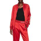 Moncler Women's Striped Jersey Track Jacket - Red