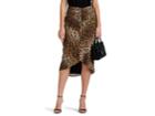 Fiveseventyfive Women's Ruched Leopard-print Midi-skirt