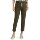 J Brand Women's Kyrah Cotton-blend Straight Belted Trousers - Green