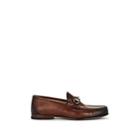 Gucci Men's Roos Bit-embellished Leather Loafers - Med. Brown