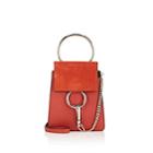 Chlo Women's Faye Mini Leather & Suede Bag-red
