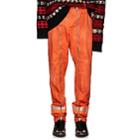 Calvin Klein 205w39nyc Men's Cotton Gabardine Firefighter Pants-orange