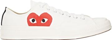 Comme Des Garons Play Men's Chuck Taylor 1970's Low-top Sneakers-whit