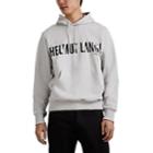 Helmut Lang Men's Exclamation Cotton Hoodie - Gray