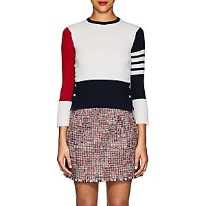 Thom Browne Women's Colorblocked Cashmere Sweater