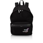 Saint Laurent Men's Logo Canvas Classic Backpack-black