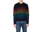 J.w.anderson Men's Rainbow-striped Merino Wool Sweater