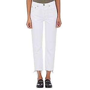Grlfrnd Women's Helena Straight Crop Jeans-white