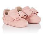Buscemi Infants' Bow Nubuck Sneakers-pink