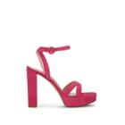 Gianvito Rossi Women's Poppy Suede Platform Sandals - Md. Pink