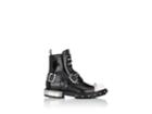 Alexander Mcqueen Men's Hobnail Leather Studded Combat Boots