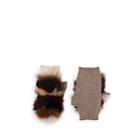 House Of Lafayette Women's Fur-trimmed Cashmere Fingerless Gloves-brown