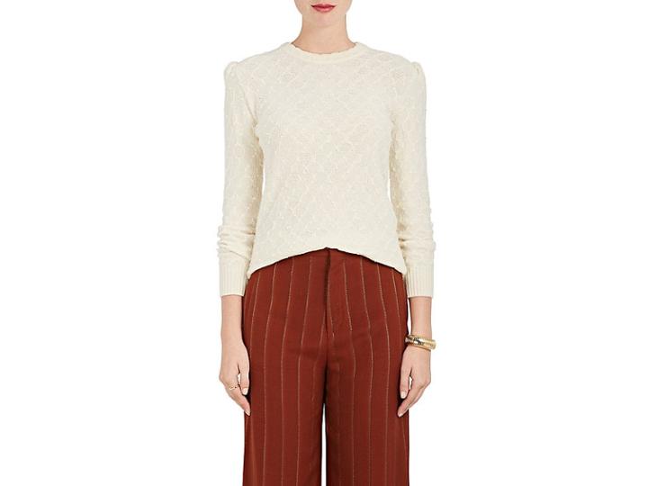 Marc Jacobs Women's Textured-knit Wool-blend Sweater