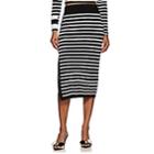 Altuzarra Women's Temio Striped Rib-knit Skirt - Black
