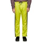 Cmmn Swdn Men's Honza Striped Satin Track Pants-yellow