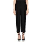 Givenchy Women's Mohair-wool Canvas Tuxedo Trousers-black