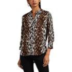 L'agence Women's Ryan Leopard-print Silk Blouse