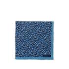 Lanvin Men's Leaf-print Silk Pocket Square - Turquoise