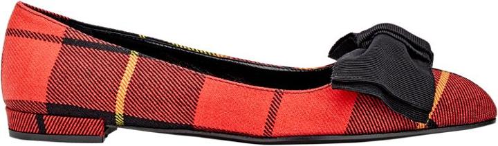 Prada Bow-embellished Flats-red
