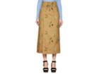 Tomorrowland Women's Embroidered Cotton Midi-skirt