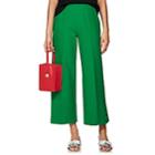 Lisa Perry Women's Crop Wide-leg Trousers-green
