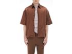 Lanvin Men's Wrinkled Cotton-blend Satin Shirt