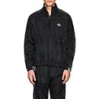 Adidas Originals By Alexander Wang Men's Crinkled Tech-fabric Pullover Jacket-black