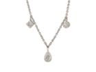 Malcolm Betts Women's White-diamond-tipped Cable-chain Necklace