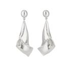 Agmes Women's Medium Calla Drop Earrings - Silver