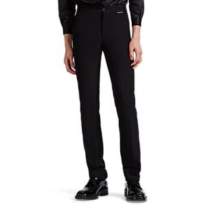 Balenciaga Men's Fluid Twill Slim-fit Trousers - Black