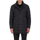 Moncler Men's Wool Down-quilted Coat-charcoal