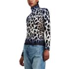 R13 Women's Leopard-print Turtleneck Top