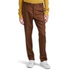 Officine Gnrale Men's Wool Flannel Slim Trousers - Brown
