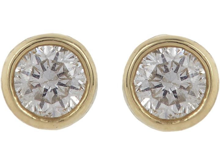 Jennifer Meyer Women's Diamond Bezel Stud Earrings