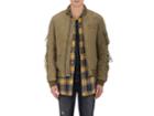 R13 Men's Distressed Canvas Puffer Bomber Jacket