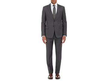 Armani Collezioni Men's Stripe Worsted Wool Sartorial Two-button Suit