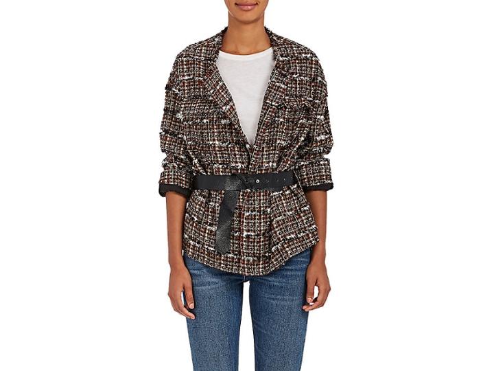 Tomorrowland Women's Cotton-blend Tweed Belted Jacket
