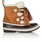 Chlo Women's Sherpa-trimmed Suede & Leather Snow Boots-brown